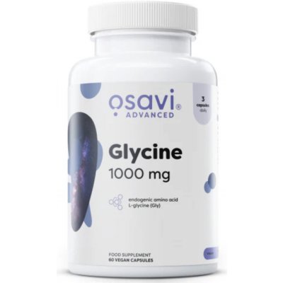Osavi Glycine, glycin, 1000 mg, 60 rostlinných kapslí – Hledejceny.cz
