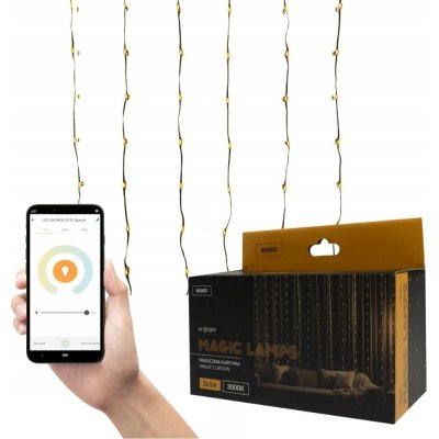 LED světelná závěs / girlanda 3000K 200LED IP65 2x1m Eco Light ML61621 – Hledejceny.cz