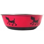 Miska nerezová s potiskem průměr 22,5 cm červená 8.059C 1,5 l – Zboží Mobilmania