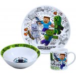 Stor KERAMICKÁ SOUPRAVA MINECRAFT ceramic snack set 3 ks – Sleviste.cz