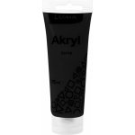 Luma Barvy akrylové 75 ml černá – Zboží Dáma