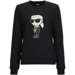 Karl Lagerfeld mikina IKONIK 2.0 KARL Sweatshirt černá – Zboží Dáma