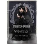 Mattel Monster High X Wednesday Addams v černých šatech Rave’N HXJ03 – Zboží Dáma