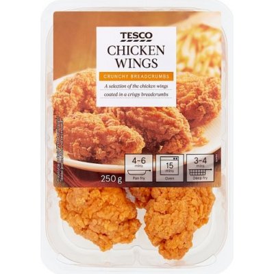 Tesco Předsmažená obalovaná kuřecí křídla 250 g – Zboží Dáma