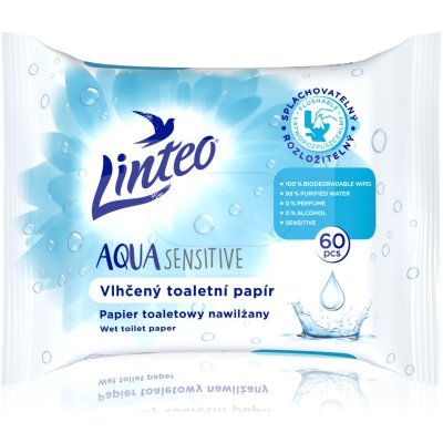 LINTEO vlhčený Aqua Sensitive 60 ks – Hledejceny.cz