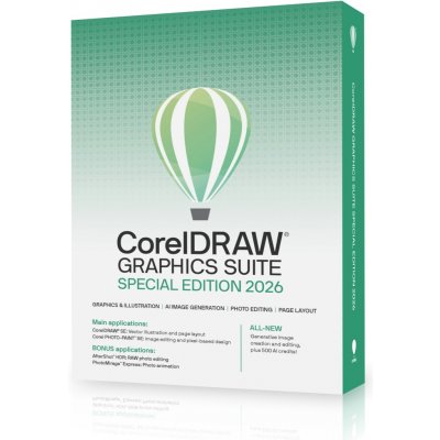 CorelDRAW Graphics Suite Special Edition 2026 CZ/PL ESD ESDCDGSSE2026CZPL – Hledejceny.cz