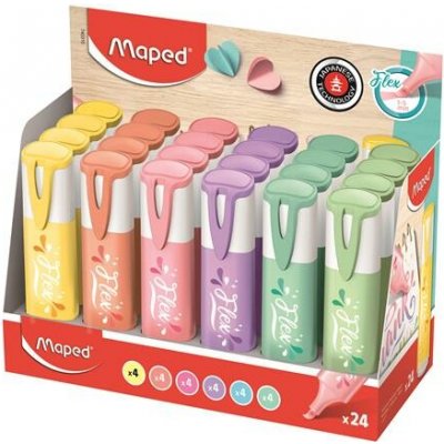 Maped Fluo Peps Flex Pastel pastelová barva 740310 – Hledejceny.cz