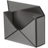 Úložný box Autronic Flower box papírový, barva šedá SF1217