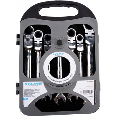 XTline sada očkoplochých ráčnových kloubových klíčů 7 dílů 10-19 mm KL345700 – Zbozi.Blesk.cz