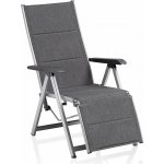 Kettler Basic Plus Padded Relaxační hliníkové křeslo stříbrné/antracit – Zboží Mobilmania