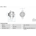BOSCH generátor 0986084280