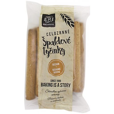 ERI Celozrnné špaldové tyčinky sezam 100 g – Zboží Dáma