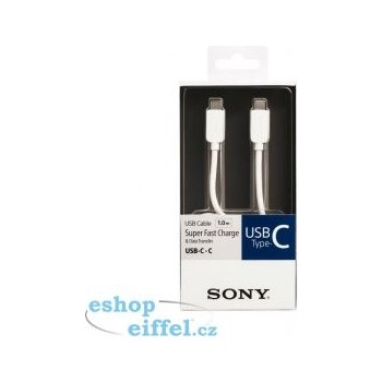 Sony CP-CC100 USB-C na USB-C 2.0, 100cm, bílý