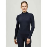 Tommy Hilfiger Tričko Beth 1/4 Zip Winter Baselayer dámské desert sky – Zboží Dáma