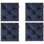 Stanislaw Jurga PillowPrim Navy Modrá Fancy 40 x 40 x 10 cm Sada 4 polštářů na židle – Sleviste.cz