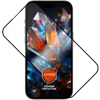 FIXED ultra odolné tvrzené sklo Armor s Anti-dust aplikátorem a AR vrstvou pro Apple iPhone 14 Pro Max, černé 128059 – Zboží Živě