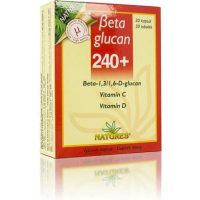 Natures Beta glucan 270 kapslí