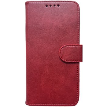 Pouzdro iCarer Haitang Kožené peněženkové Samsung Galaxy S22 Plus peněženkové červené