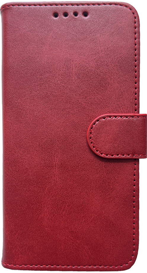 Pouzdro Mobiwear Flipové Xiaomi Redmi 9A / 9AT - Tmavě červené - kožené - L_DRS Dark Red Leather