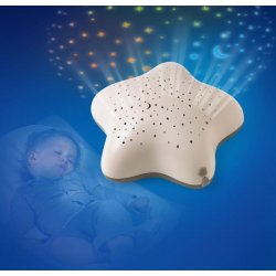 Pabobo Musical Star Projector Beige Hippo