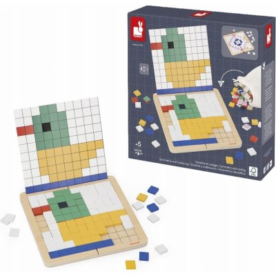 Janod vzdělávací hra symetrie a kódování mozaika – Sleviste.cz