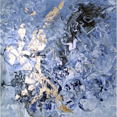 Josef Dolák, Ledové jiskření, Malba na plátně, akrylové barvy, 50 x 50 cm