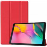 SES 2v1 Smart flip cover + zadní plastový ochranný kryt pro Samsung Galaxy Tab S7 FE SM-T733 červený 11383 – Sleviste.cz