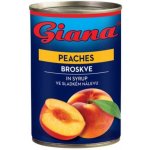 Giana Broskve ve sladkém nálevu 410 g – Zboží Dáma
