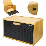 Chlebník jednodílný Brunbeste černý dřevěný – Zboží Mobilmania