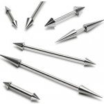 Šperky eshop piercing do ucha čínka barbell s hroty basic C4.3 x – Zboží Dáma