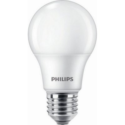 Philips LED žárovka E27 A60 8W 60W teplá bílá 3000K – Zboží Mobilmania