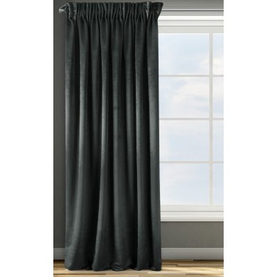 HOTOVÝ ZÁVĚS DESIGN91 TAYLOR NA PÁSCE 140X270 CM ČERNÁ – Hledejceny.cz