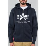 Alpha Industries mikina BASIC ZIP HOODY black – Zboží Mobilmania