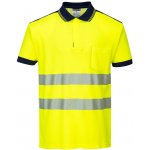 Portwest Polokošile HiVis PW3 žlutá-tmavě modrá 2xl
