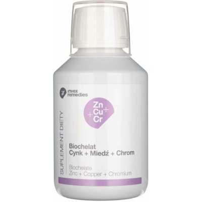 Invex Remedies Biochelát zinku + mědi + chromu 150 ml – Hledejceny.cz