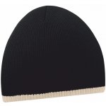 Beechfield dvoubarevná zimní čepice beanie černá – Zboží Mobilmania