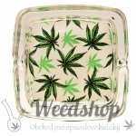 WeedShop Skleněný hranatý popelník Child Leaves Child Leaves 1 – Zboží Dáma