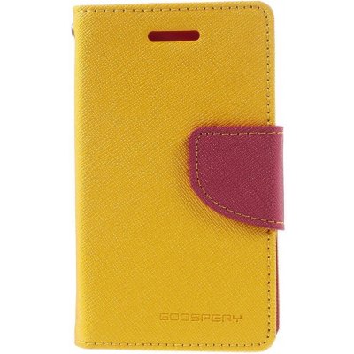 Pouzdro Fancy Diary Samsung Galaxy ACE NXT žluto-růžové – Zboží Mobilmania