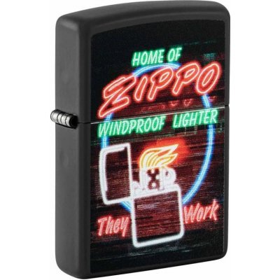 Zippo Benzínový Neon Sign