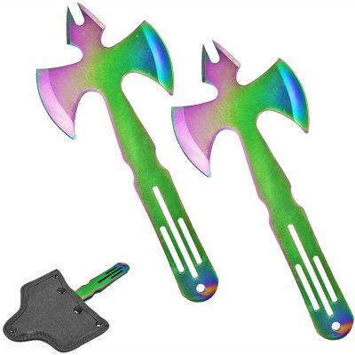 Chladné Zbraně RAINBOW MOONBLADE vrhací sekery 2 ks – Zboží Dáma