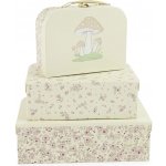 Bieco - Sada tří kartonových kufříků - srnka Ella - vintage flowers – Zboží Mobilmania