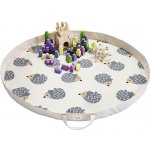 3 Sprouts Hrací podložka Vak Hedgehog Gray – Zbozi.Blesk.cz
