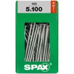 Spax Uni vrut zápust.hlava T-Star+ T20 4CUT část.závit Wirox 5 x 100 mm 100 ks – Hledejceny.cz