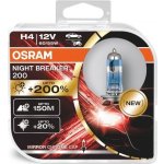 Osram Night Breaker 200 H4 P43t 12V 60/55W 2 ks 64193NB200-HCB – Zboží Mobilmania