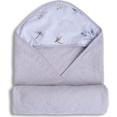 BabyMatex osuška s kapucí 100 x 100 cm světle šedá – Zboží Mobilmania
