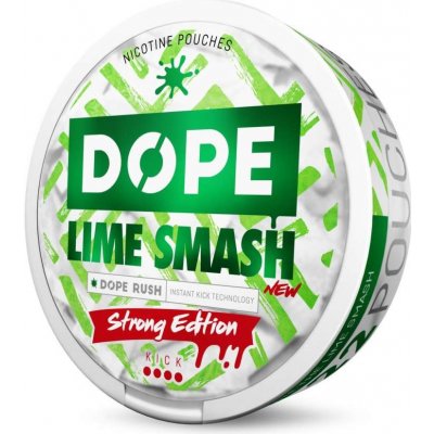 Dope Nikotinové sáčky 1+1 Lime Smash 16 mg/g 22 sáčků