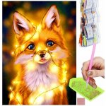 Springos Diamantové malování Liška 40 x 30 cm – Zbozi.Blesk.cz