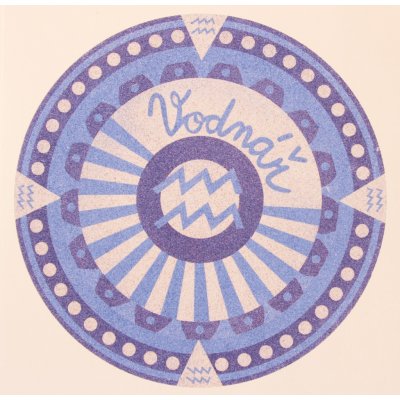 Radost v písku Šablona na pískování horoskop vodnář 210 x 210 mm – Zboží Dáma