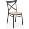 Jídelní židle Halmar K512 černá / hnědá