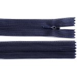 Prima-obchod Spirálový zip skrytý No 3 délka 60 cm dederon, barva 330 modrá tmavá – Hledejceny.cz
